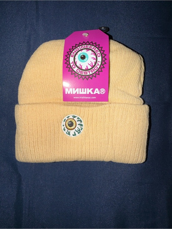 Mishka Other - Mishka Keep Watch Khaki Beanie Hat NWT One Size Acrylic
